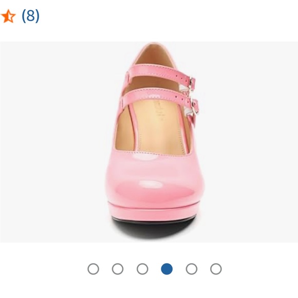 Pink Mary Jane Heels - Picture 3 of 6